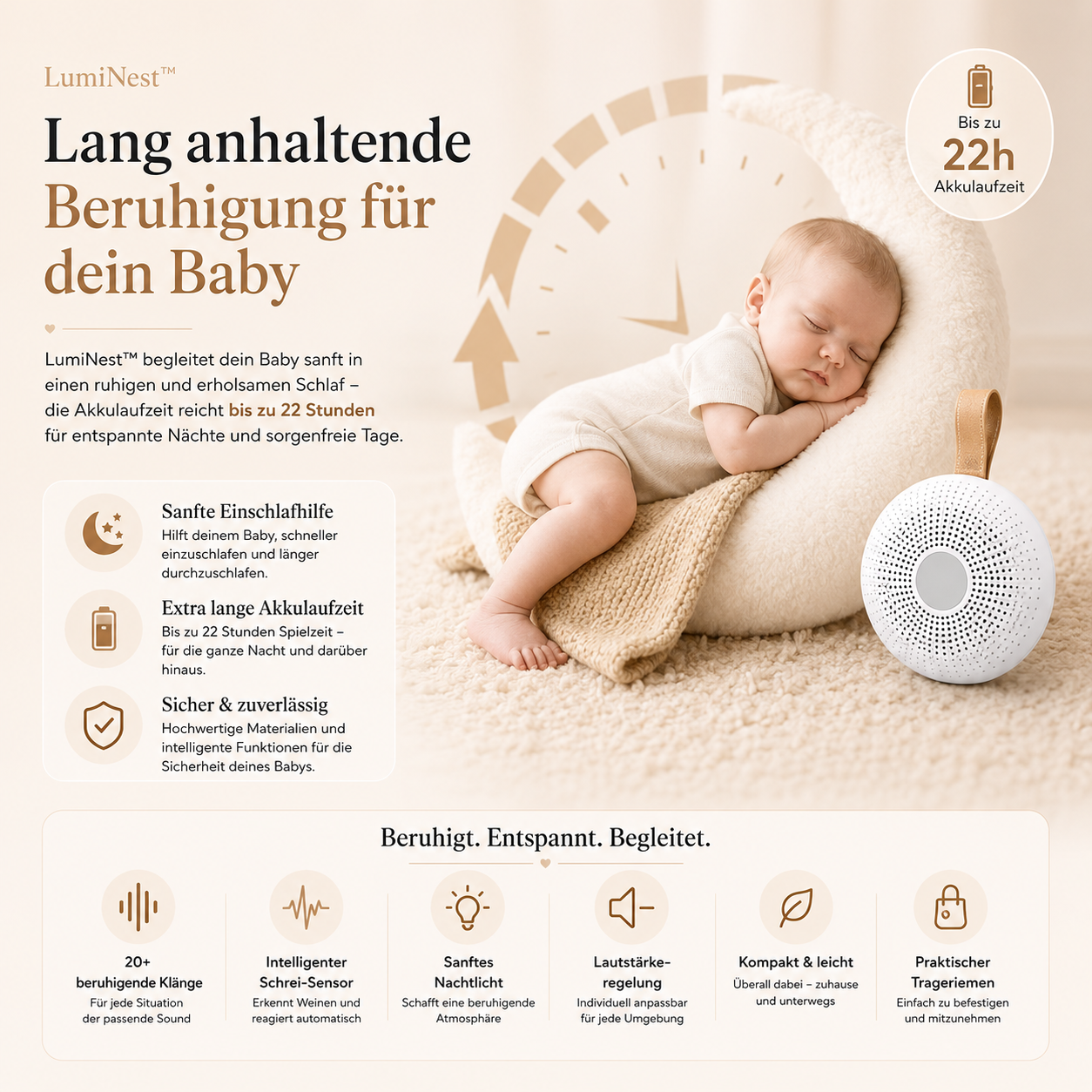 LumiNest™ Baby Sleep Companion